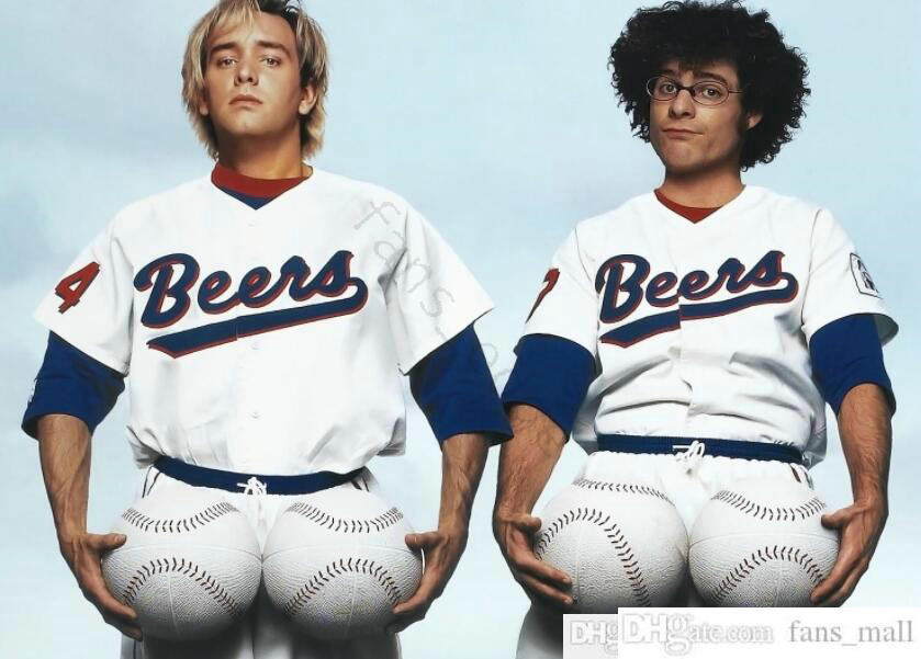 

Wholesale Milwaukee Beers #17 Doug Remer Baseball Jersey Baseketball BEERS MOVIE JERSEYS 44 JOE COOPER COOP Stitched Baseball Shirt, White