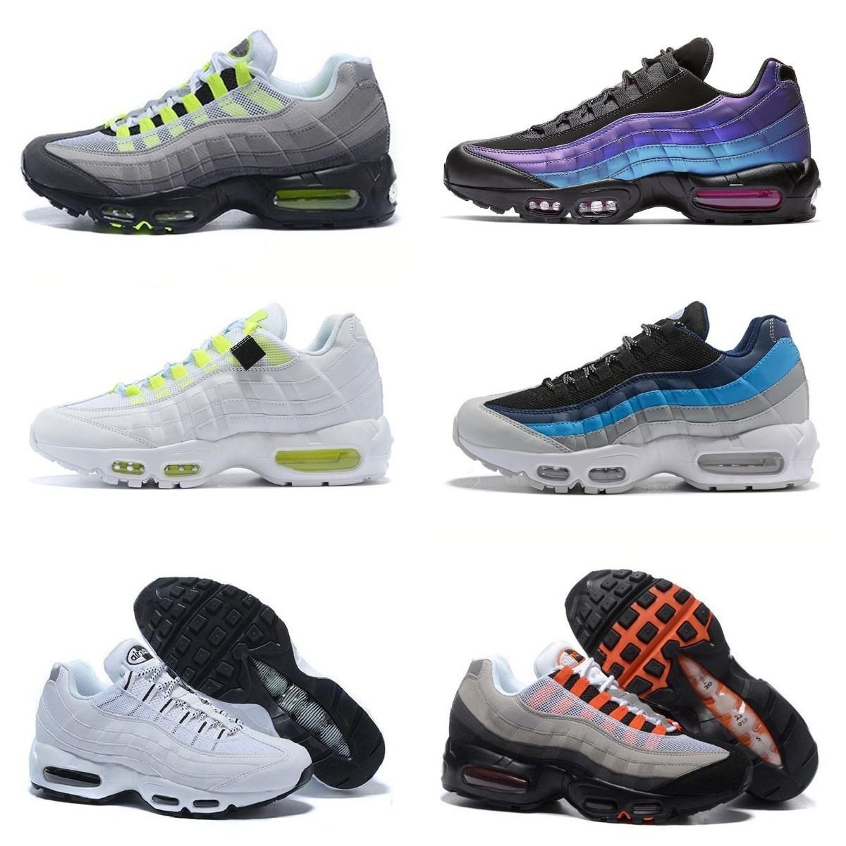 

High Quality Mens 95 Running Shoes Classic Yin Yang OG Airs Solar Triple Black White 95s Worldwide Seahawks Grey Neon Red Greedy 3.0 Laser Fuchsia Sports Sneakers Y88, Please contact us