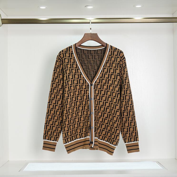 Fall Designer Women's Sweater V-neck luxury cardigan cardigan button high-end comfort plus size-image-795705180