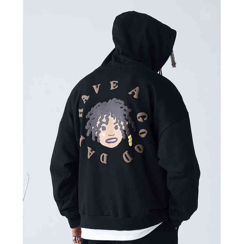 

Men' Hoodies Sweatshirts Designer Kanyes Classic Wests Luxury Hoodie Fashion Hand-painted Cartoon Dirty Braid Circle Printed Plush Sweater Loose Mens And Womens
