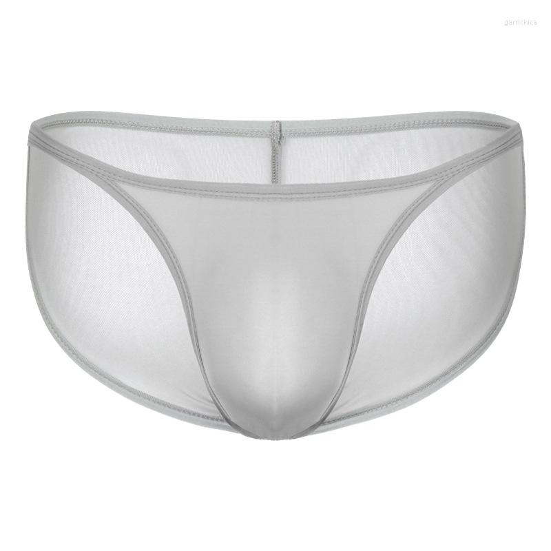 

Underpants Men's Underwear Mesh Transparent Ultra-thin Breathable Hip Lift Seamless Ribbon Sexy Briefs, Green