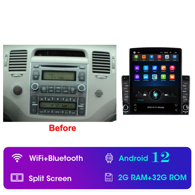 

9 Inch Android GPS Radio Car Video Navigation for 2006-2010 Hyundai Azera with Bluetooth Rearview Camera USB Wifi
