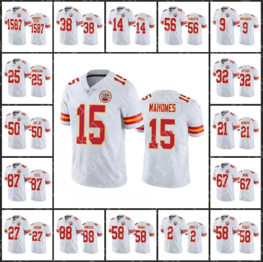 

Jersey Kansas''City''Chiefs''Men #9 JuJu Smith-Schuster 15 Patrick Mahomes 87 Travis Kelce Women Youth Custom White Vapor Limited, Custom women(q z)