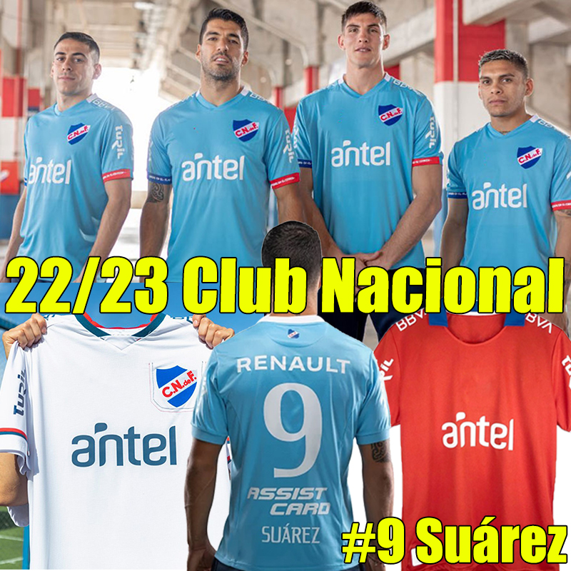 

22/23 Uruguay Club Nacional Soccer Jerseys Luis Suarez 2022 2023 DANILO Third Bule Brian Ocampo alex Carballo Castro Home Away Shirt ASUNCION Men Adult Uniforms, Wulaguimingzu 21-22 third