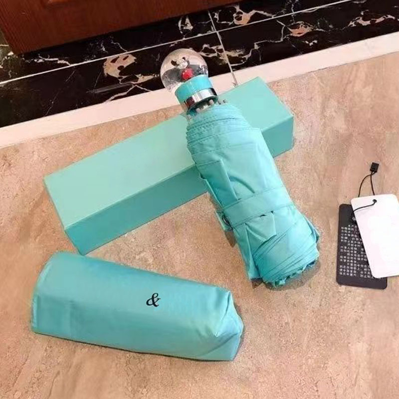 

Fashion Brand Rain Umbrellas Sun Umbrella Anti-UV Rainproof Blue&20223