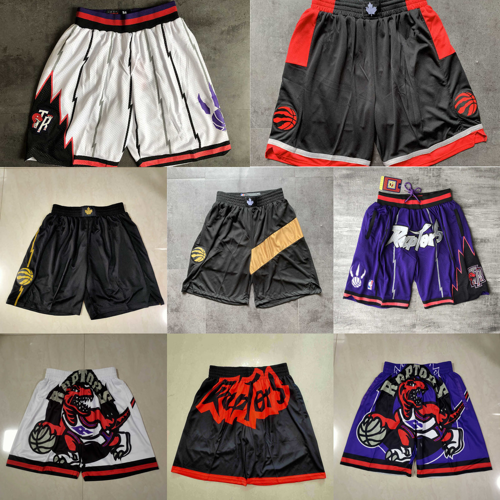 

Basketball Shorts Toronto''Raptors''men Throwback pocket black, Color