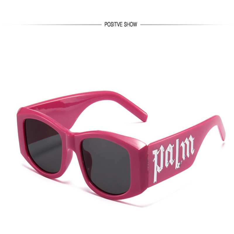 

Fashion luxury men designer sunglasses retro square frosted box letter-printed color film trend casual style UV protection glasses