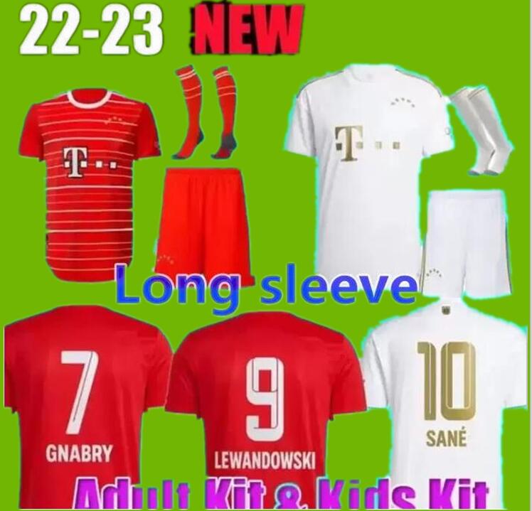 

BAYERN MUNICH soccer jerseys GRAVENBERCH LEWANDOWSKI 17 mane 22 23 SANE Mazraoui MULLER KIMMICH football shirts 2022 2023 uniform 10th Champion long sleeve 3XL 4XL A, 11