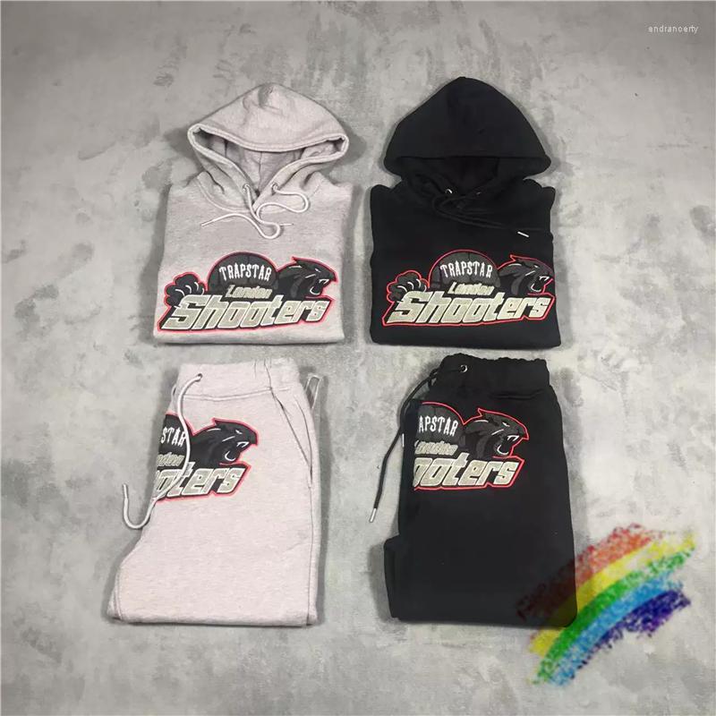 

Men' Hoodies Trapstar Hoodie Men Women Towel Red Embroidered Tiger Logo Pullover, 11