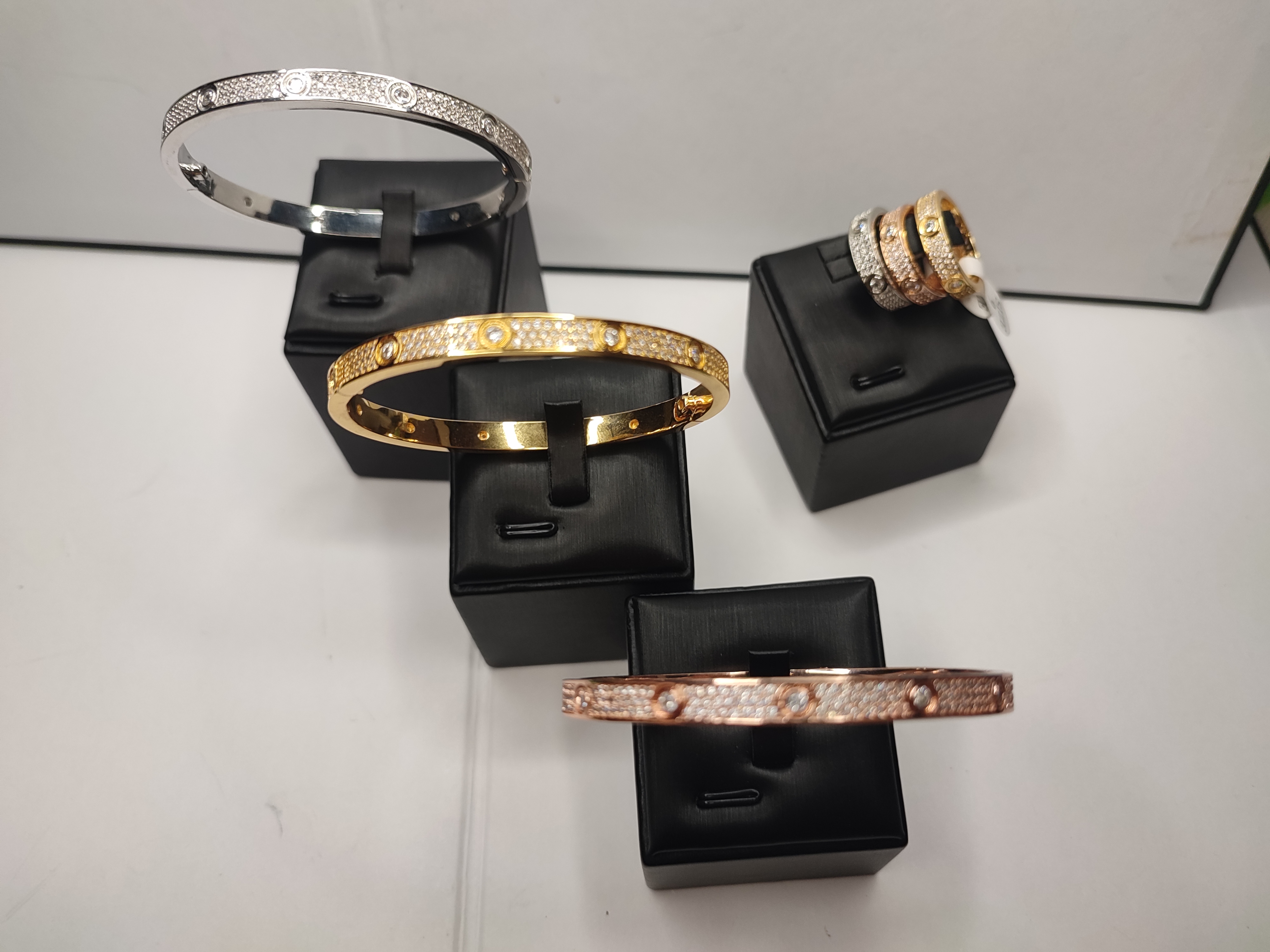 

designer bracelet bangle Full diamonds designer jewelry femme silver set diamond simple Love watches Women Men couple bracelets gold jewlery chains party rose gift