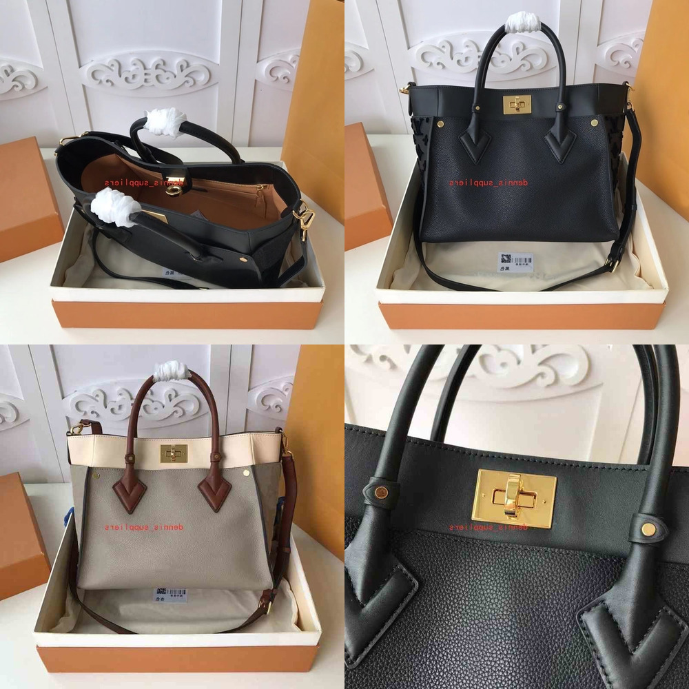 

Bags & Cases Designer M53826 ON MY SIDE TOTE BAG elegant lady calf shoulder shopping Nappa Softy leather handbag totes a cross-body strap, Red