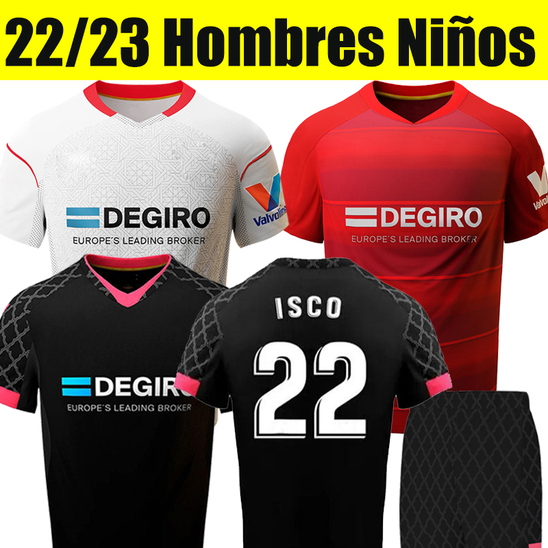 

22/23 ISCO Camiseta SevillaS Soccer Jerseys Nianzou BABA Alex Telles SANCHEZ MURILLO Lago Jonior MERVEIL CUFRE RAFA MIR I.RAKITIC 2022 2023 men kids kit football shirt, 22-23 third