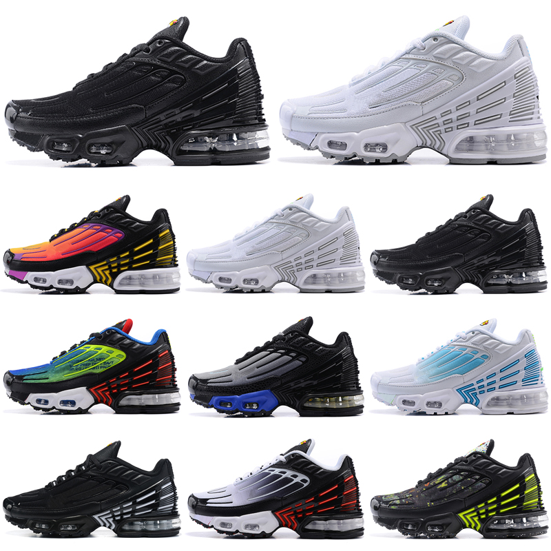 

WITH BOX Designer Tuned Tn Plus 3 Trainers Kids Running Shoes Top Quality Wholesale 3s Green Aqua Bred Grey White OG Black Crimson Red blanche Youth Boys Girls Sports Sn, As photo 1