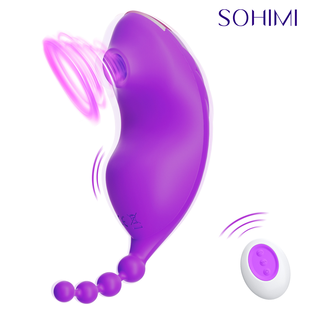 Articles de beauté Sohimi Vibrateurs d'aspiration violette avec 10 vibrations 10 Sucking Vaginal Clitoral Stimulateur Toys sexy pour femmes Mastu