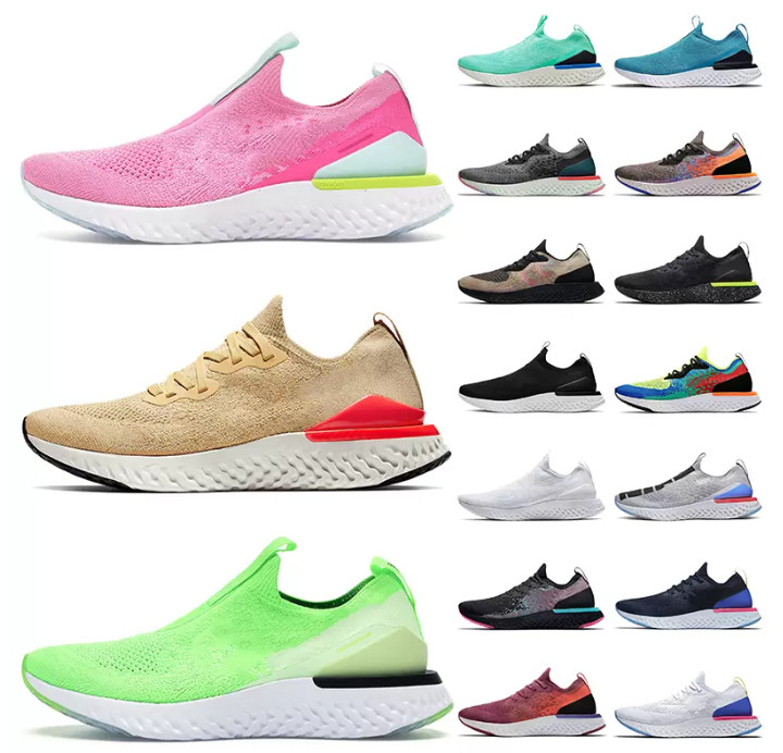 

2022 Epic sandals React Fly Knit V1 V2 Running Shoes Womens Mens Trainers Club Gold Triple Black White casual fashion basketball shoes, Please contact us