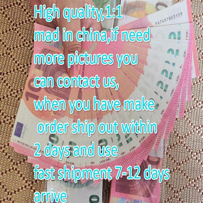 

100pcs Good Prop euro Money Fake 10 20 50 100 Euro dollar Fake Money counting Kids money for movie film video232c3191
