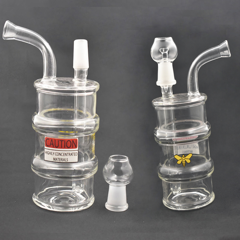 

Smoking Accessories Hookah 14mm glass oil Barrel dab Rig bongs with bowl or dome and nail