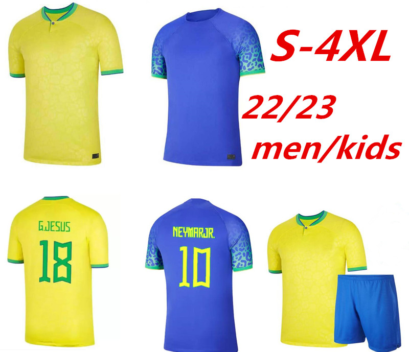 

S-4XL 2022 soccer jersey Camiseta de futbol world cup 2023 PAQUETA NERES COUTINHO bRAZILS football shirt FIRMINO JESUS MARCELO PELE brasil maillot de foot men kids 999, 22 23