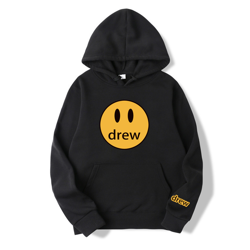 

Men's Hoodies Sweatshirts color matching fashion brand clothes sweater drew men's and women's casual sports Hoodie SIZE S--3XL, White