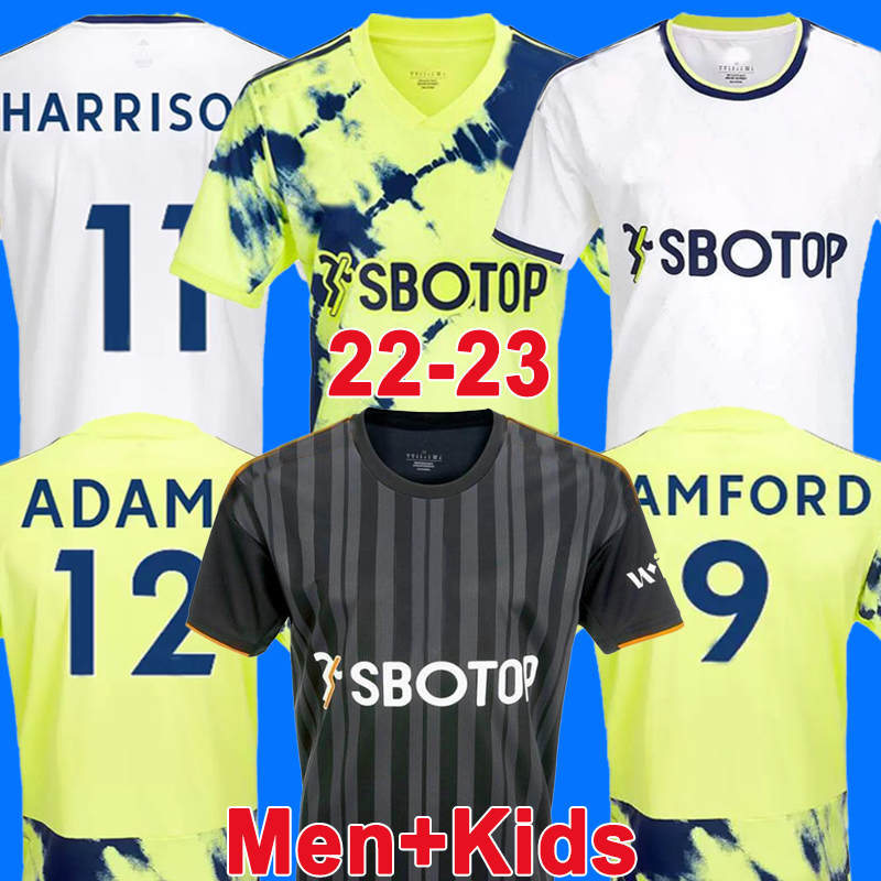 

22 23 SUMMERVILLE BAMFORD Soccer Jerseys LEEDS UnItEdS Adams KLICH HARRISON 2022 2023 Llorente Sinisterra JAMES football shirt Men shirt kids kit sets Uniforms, 22/23 men home + patch