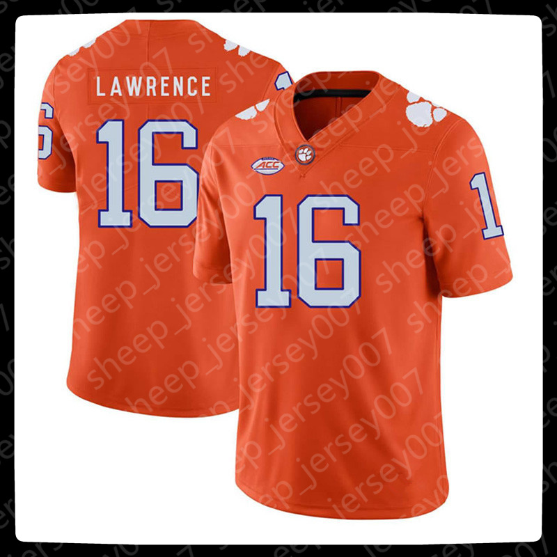 

NCAA jersey 2019 Championship Patch Clemson Tigers 16 Trevor Lawrence 9 Travis Etienne Jr. College Football Jerseys Purple White Orange