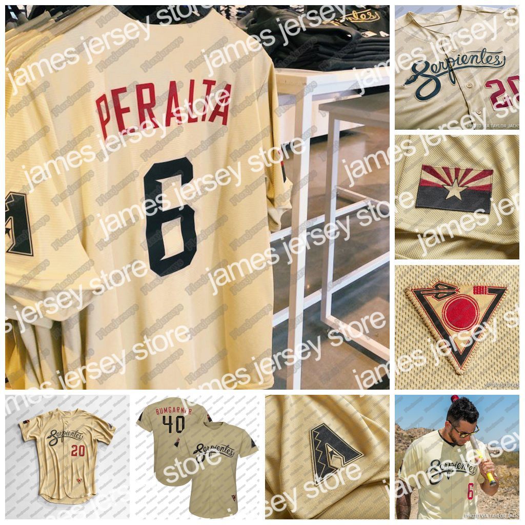 

Baseball Jerseys Serpientes Diamondbacks City Connect Jersey Pavin Smith Eduardo Escobar David Peralta Josh Rojas Madison Bumgarner Nick Ahmed Randy Johnson, Red cool base mens s-xxxl