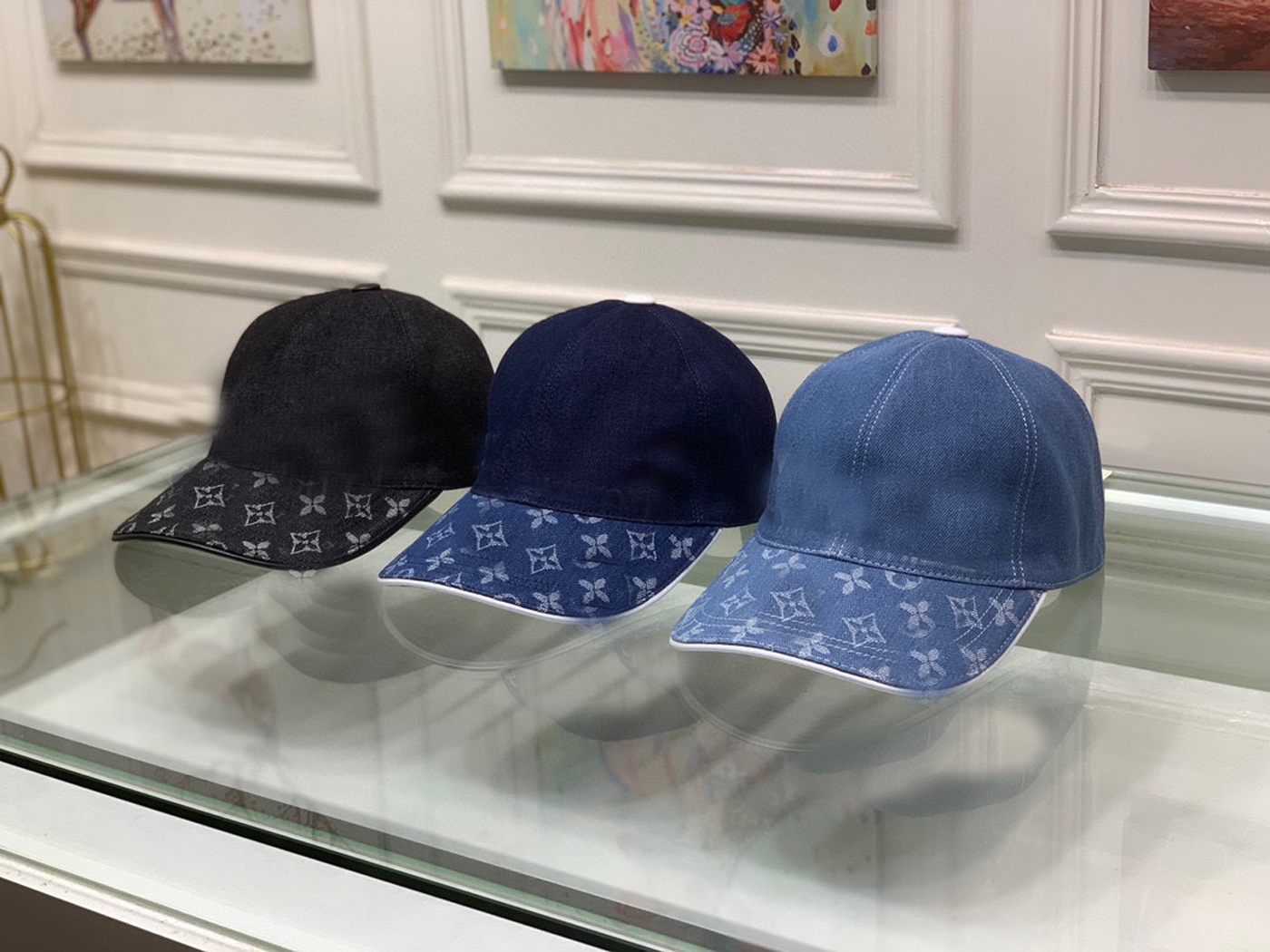 

Designers Hat Simple Mens Baseball Caps Luxury Womens Baseball Hats High Quality Outdoor Sunshade Hats, Blue