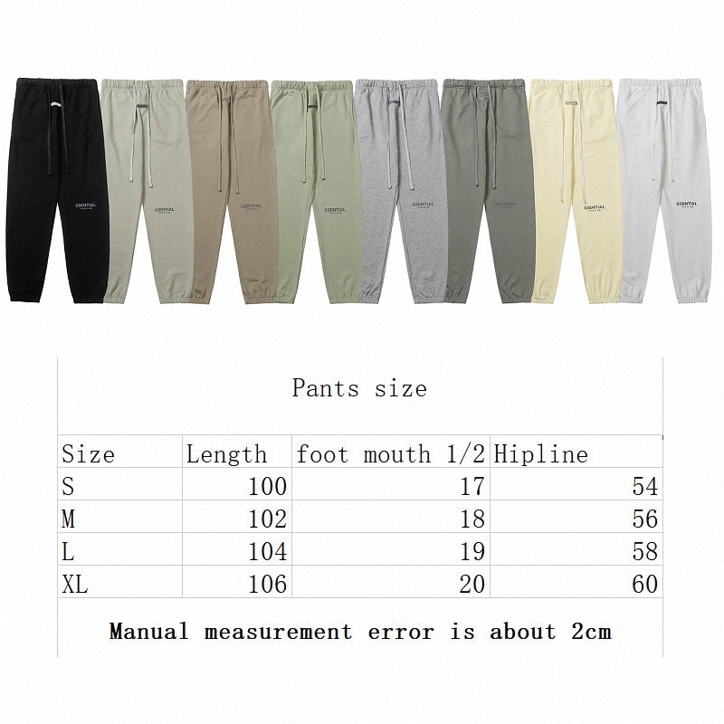 

Designer mens Outdoor Wear Reflective pants silocone letters print essential loose trousers casual sweatpants men women fog jogger high street drawstring pant hot, Colors 2