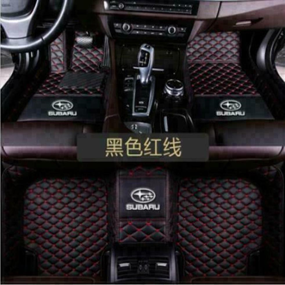 Pour ajuster Subaru-Brz-Crosstrek-Forster-Impreza-Legacy-Outback-Tribeca-XV Takeproof non glip Carpets Carphes Car Floor Not Toxic et INODOR236B