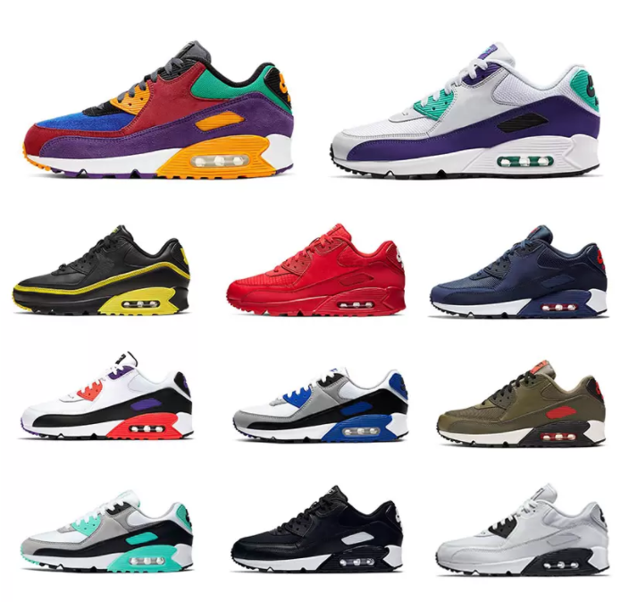 

Classic 90 Men's and Women's Running Shoes Wholesale Fashion Men's Sneakers Comfortable Sports Coach Pad 90's Surface Breathable Size Eur 36-45