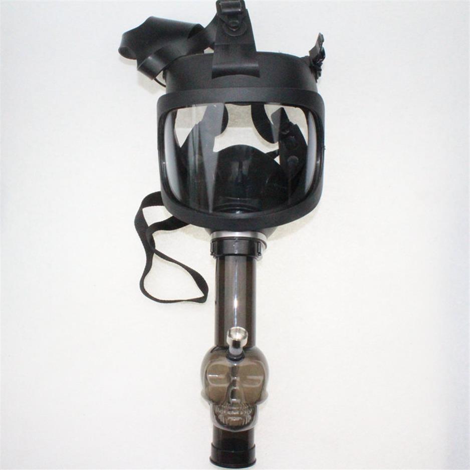 

Gas Mask Bong Water Hookah Acrylic Smoking Pipe Tobacco Tubes Whole2919