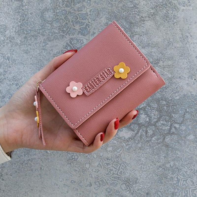 

Wallets 2022 Summer Fashion Women PU Leather Hasp Coin Purse Solid Color Small Bag Holder, Red