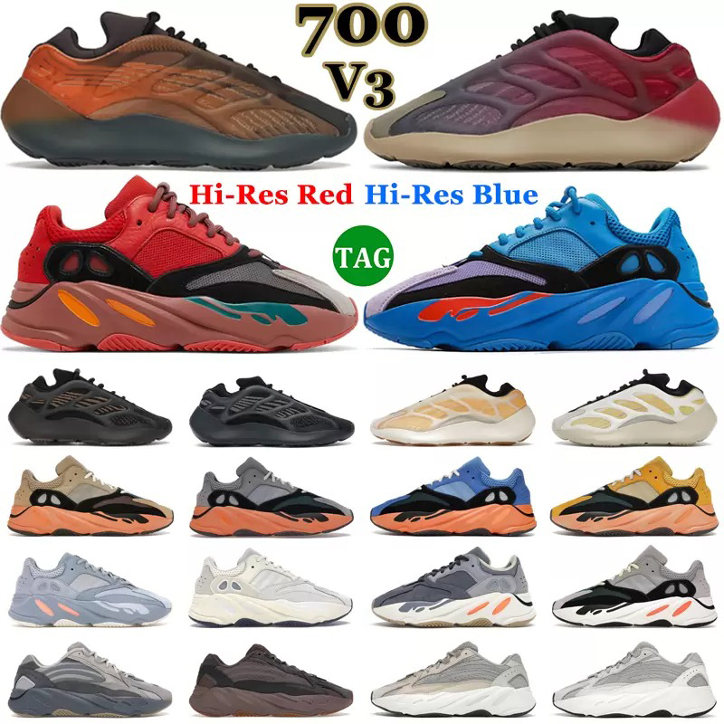 

Designer Sneakers 700 V2 V3 Running Shoes Men Women Alvah Fade Carbon Azael Solid Grey Hi-Res Red Blue Mens Outdoor Traienrs Runners, V3 700 5