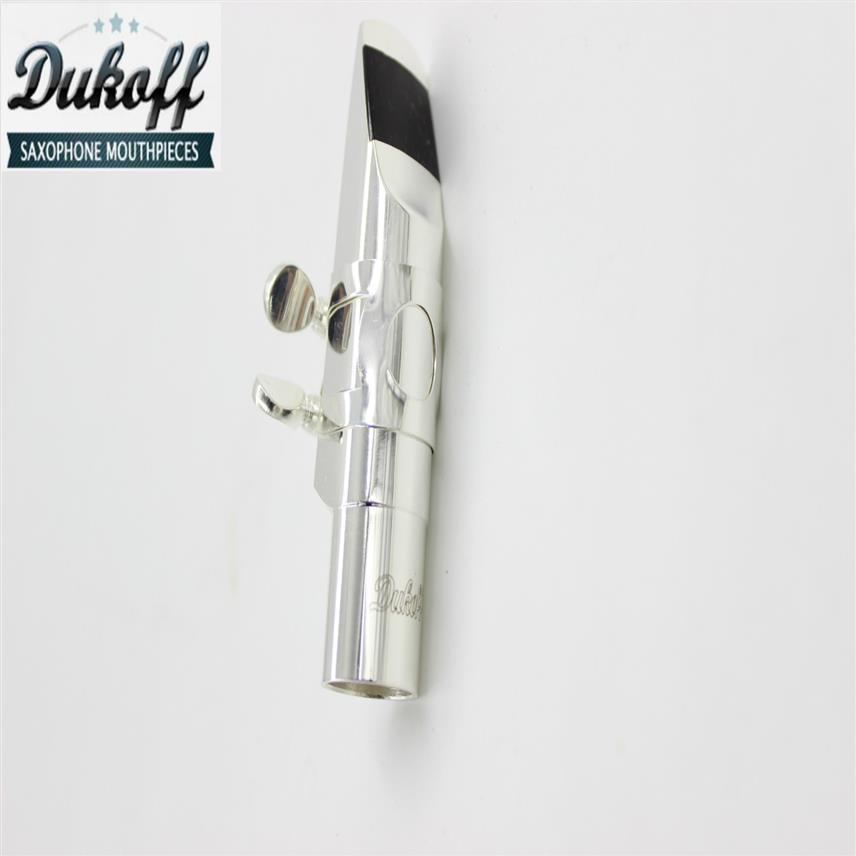 

Dukoff Metal Silver Plated Mouthpiece for Alto Tenor Soprano Saxophone Sax Nozzle Musical Instruments Accessories Size 5 6 7 8 9247A