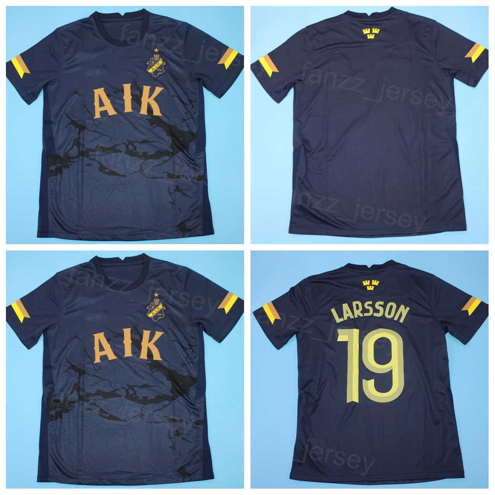 20 22-23 Club Royal AIK Soccer Jersey Stockholm LARSSON BAHOUI STEFANELLI MILOSEVIC OUMA OTIENO LUSTIG MENDES MGUNGA-KIMPIOKA AYARI ELBOUZEDI Foo-image-796118972