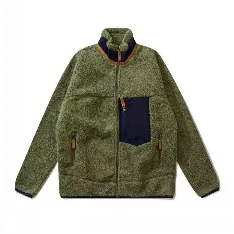 

Thick Designer Jackets Jacket Mens Fleece Warm Down Classic Retro Fashion Autumn Winter Couple Models Lamb Cashmere Coat Men Women Clothin G3C1