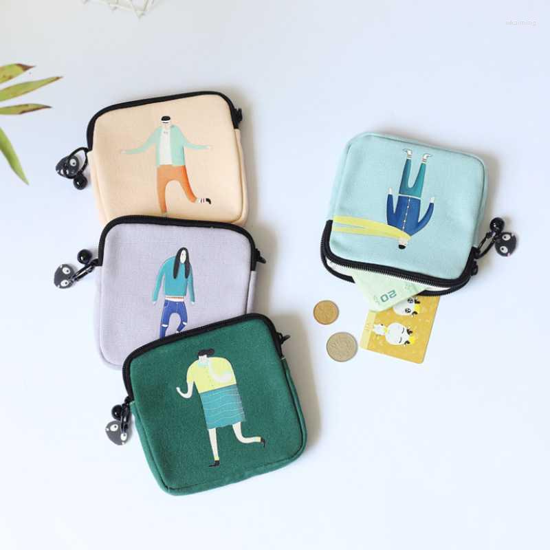

Wallets Large-capacity Coin Wallet Casual Bag Fashion Women Canvas Purse Cute Cartoon Cosmetic Portable Travel Supplies