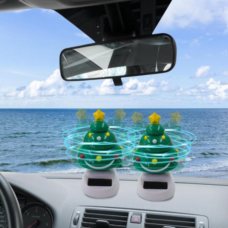 Décorations d'intérieur Idée Cadeau Voiture Intérieur Décoration Noël Danse Poupée Ornement Autonome Économie D'énergie Solaire Swinging TreeInte