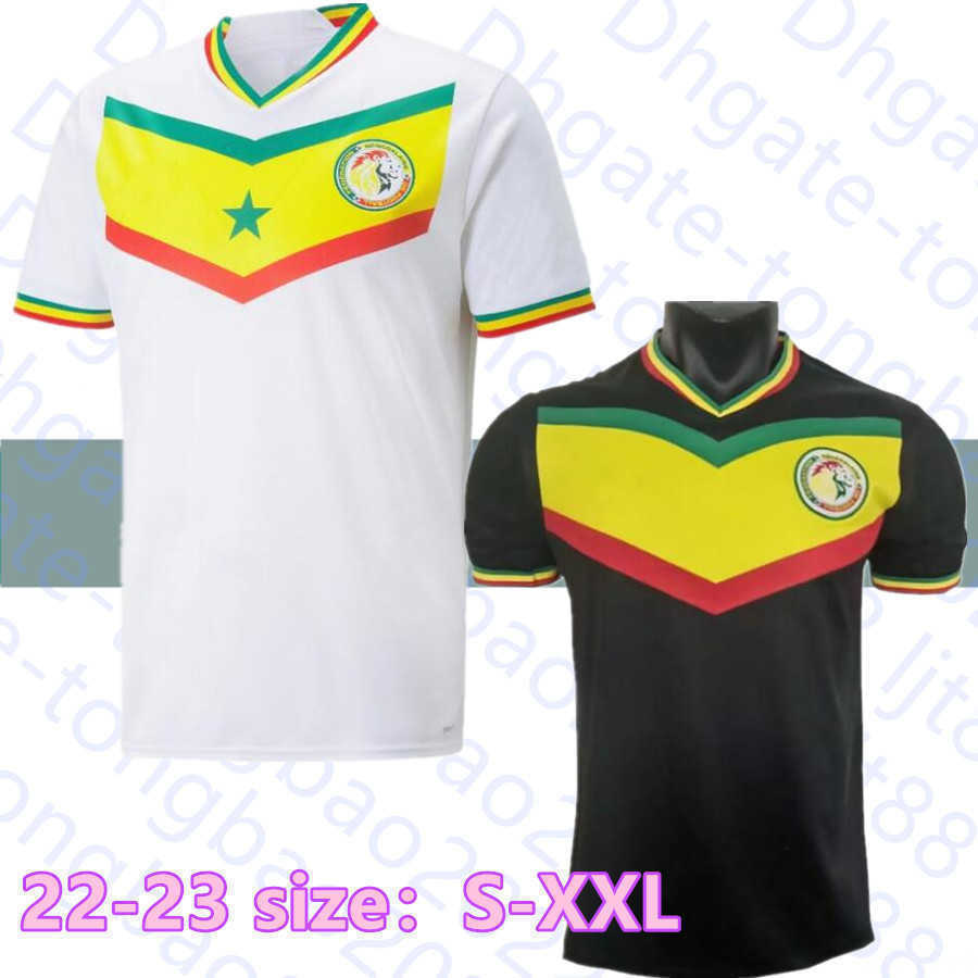 22 23 Senegal soccer Jersey 2022 2023 home away MANE KOULIBALY GUEYE KOUYATE SARR Maillot de football Uniforms jersey DIALLO Mendy GANA-image-796240272