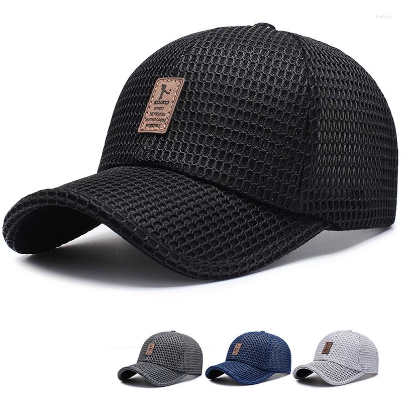 

Visors Arrival Adult Unisex Mesh Baseball Caps Adjustable Cotton Breathable Comfortable Sunshade Sun Hat Snapback Gorras, Black