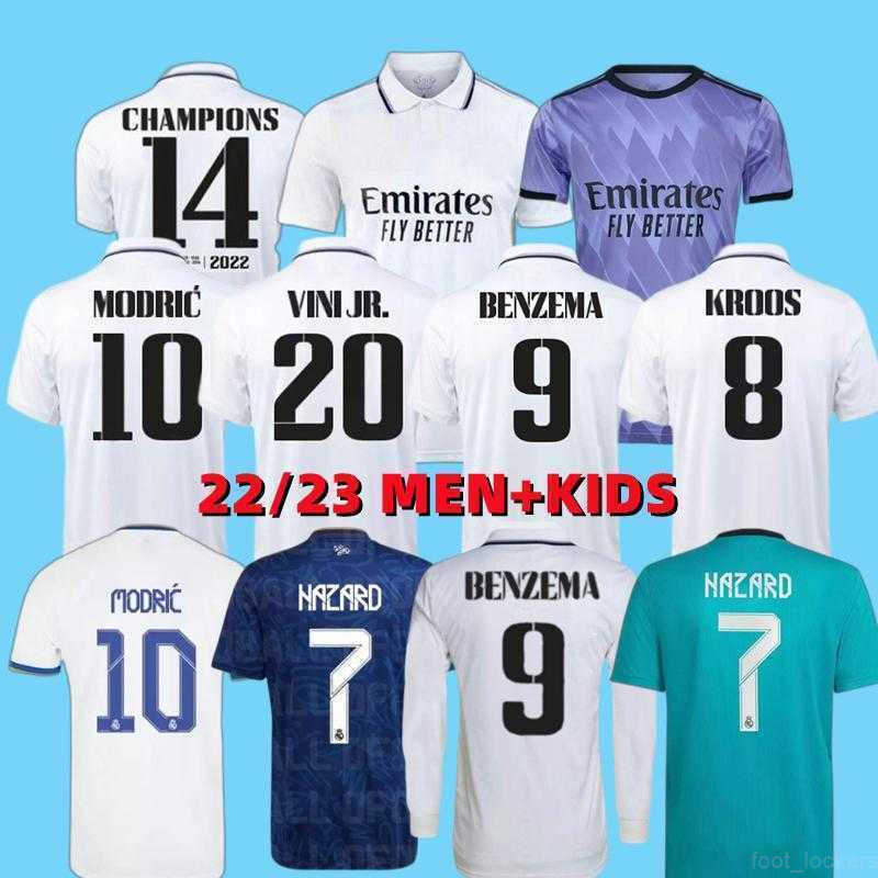 2023 BENZEMA Finals soccer jersey 21 22 football shirt Real Madrids CAMAVINGA ALABA MODRIC camiseta Long sleeve men kids 2021 2022 uniforms-image-796250869
