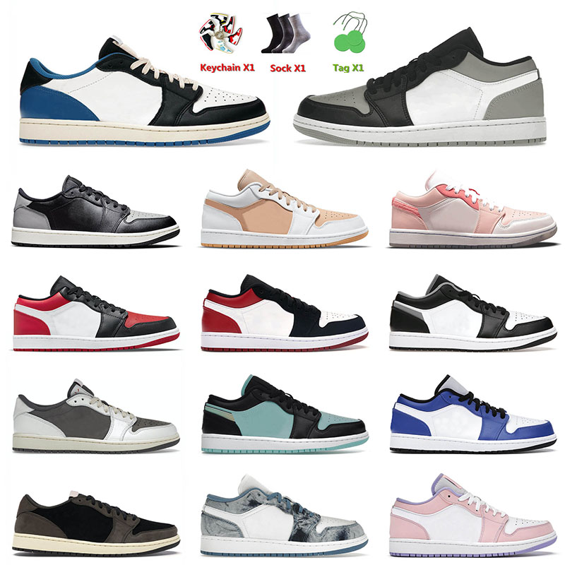 

Top Jumpman 1 1s Low Basketball Shoes Fragment x Shadow Toe Neutral Grey Black White Diamond Pollen Men Women Tennis Trainers Sneakers 36-46, B4 black white 36-46