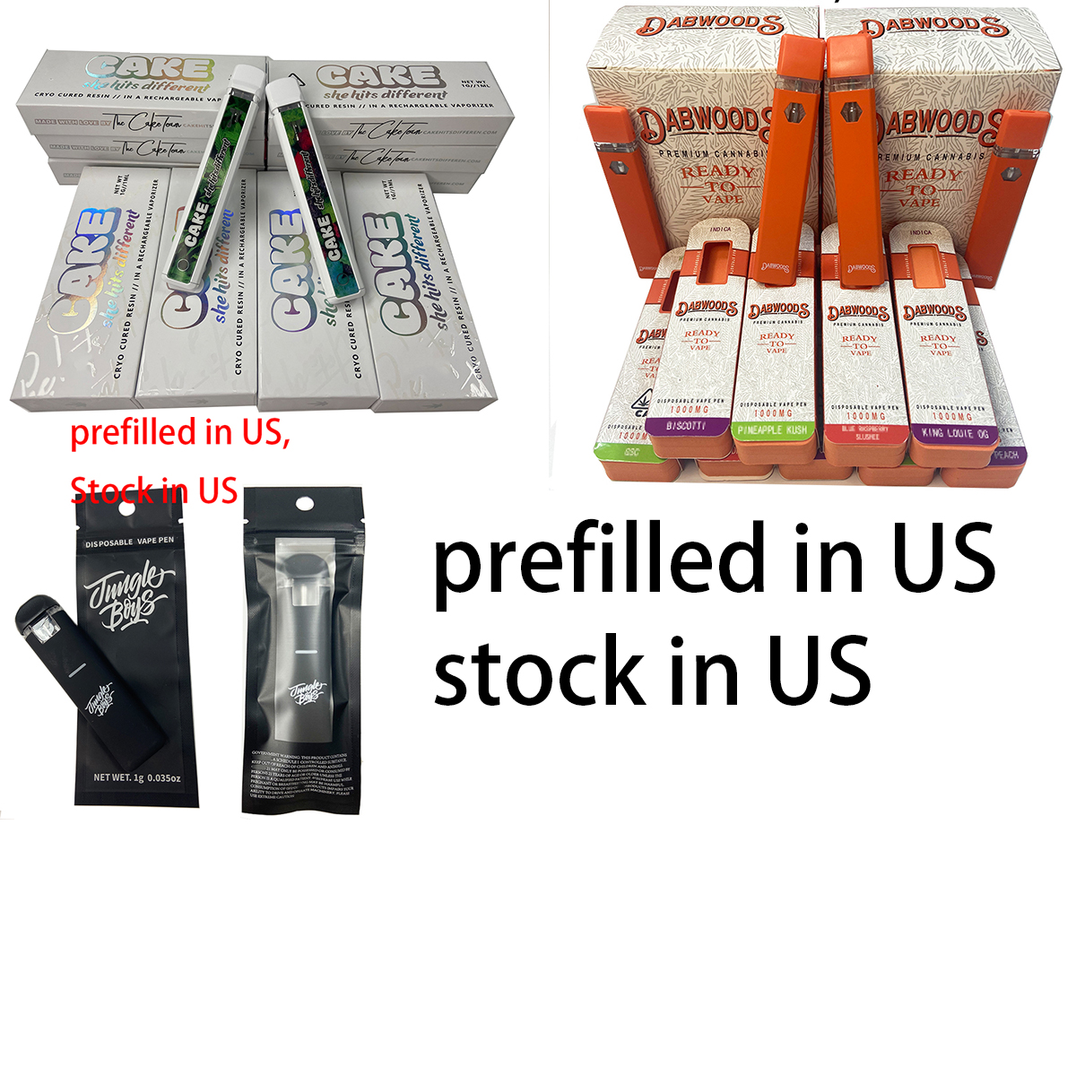 

Cigarettes 25x Prefilled For different Disposable Vape Pen W/ Rechargeable Battery 1ml Starter Kit Vapes Cartridges Full Carts Device Pods Vaporizer Pod Stock In US