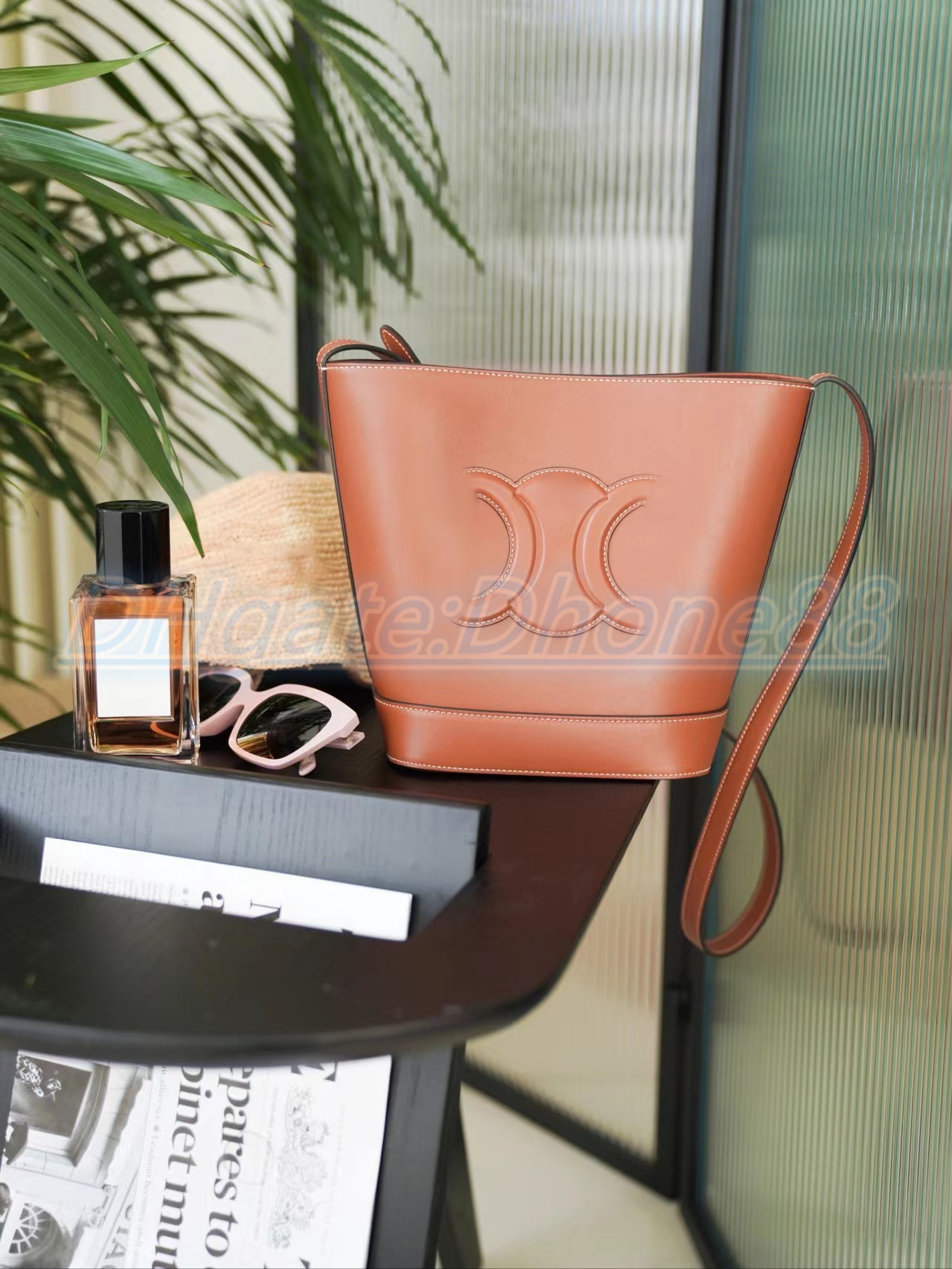 

Luxury leather bucket Bag hobo Women's men Mini tote Drawstring tote crossbody handbag Designer fashion clutch wallet card pockets handbags Shoulder Bags, Brown