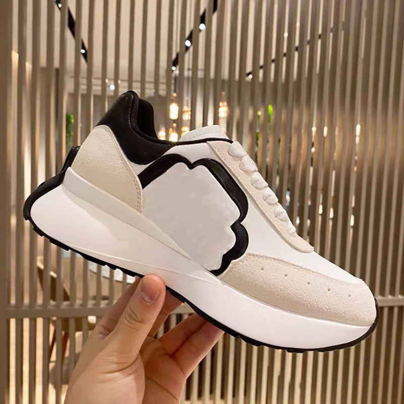 

Designer Sneakers CHAIN REACTION Casual Shoes Platform Sneaker Calfskin Leather Suede Trainers Men Women Walking Runner Shoe, Customize