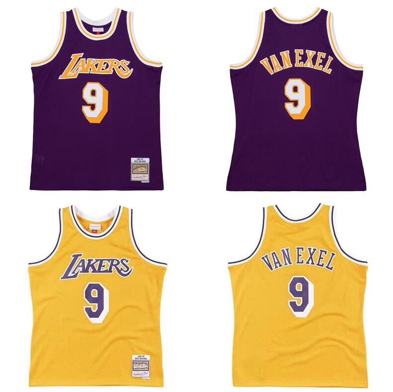 

Stitched Nick Van Exel basketball Jersey S-6XL Mitchell & Ness 1996-97 years Mesh Hardwoods Classics retro version Men Women Youth jerseys, Stitched jersey