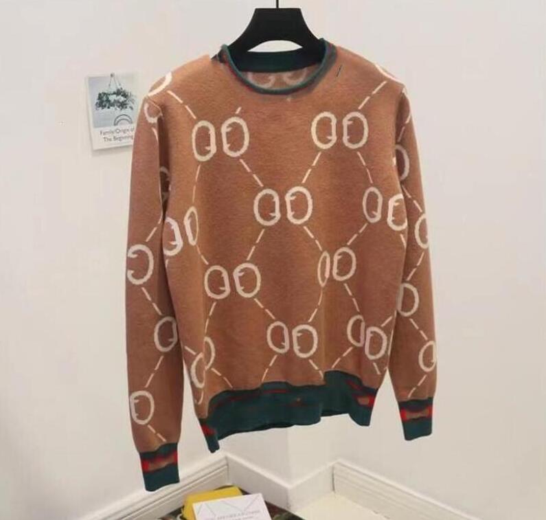 

NEW women Sweater Y2K Loose Pullover Round Neck Long Sleeve GGity Letter Colorblock Female Knitted jacket, 03