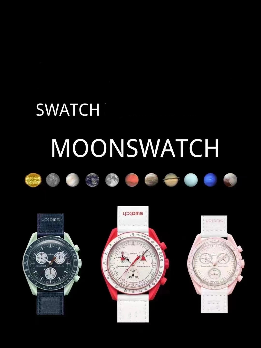 

new Bioceramic Planet MERCURY Mens Watches Full Function Quarz Chronograph Watch Mission To MOON 42mm Nylon Luxury Watch Limited Edition Master Wristwatches