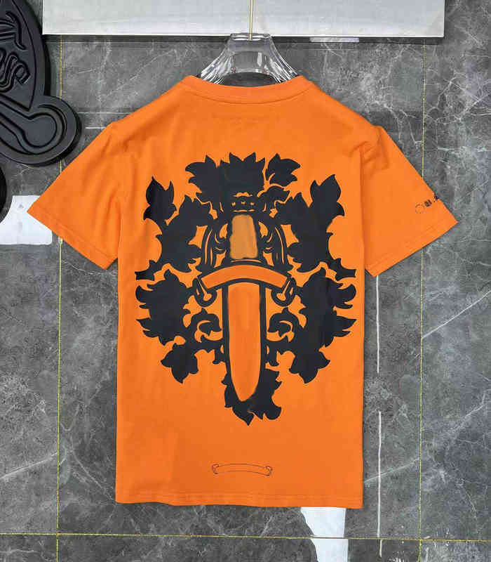 

Men' T-shirts Luxury Classic Mens t Shirts Ch Brand Fashion Men Sanskrit T-shirt Horseshoe Heart Cross Designer Tshirts Man Hip Hop Chromes Sweater QW5T, 21