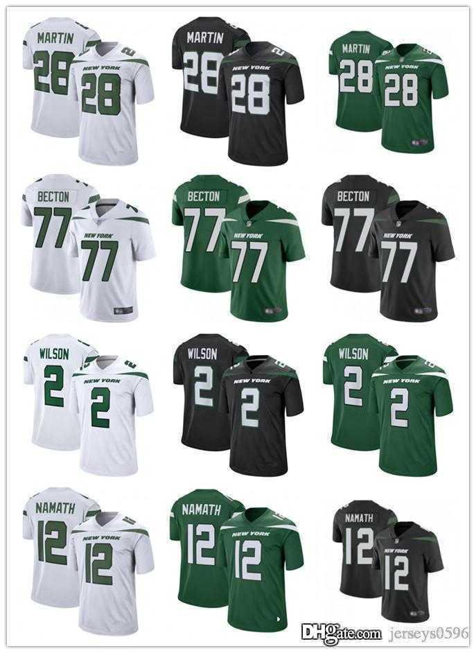 

college wear Men women Youth New York''Jets''Jersey 2 Zach Wilson 8 Elijah Moore 12 Joe Namath 28 Curtis Martin Football Jerseys, Color